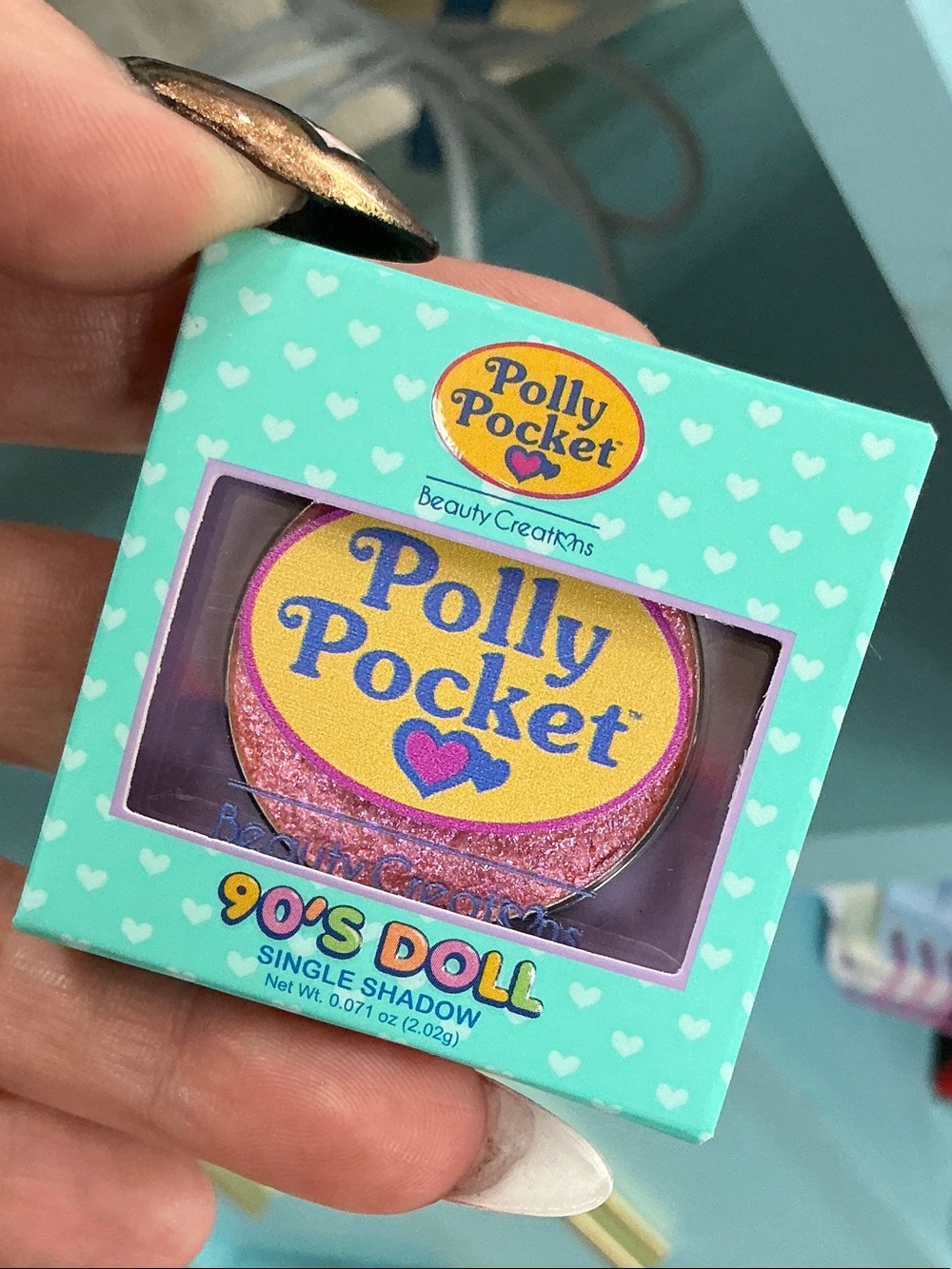 Polly Pocket 90's Doll Single Eyeshadow - Pink Shimmer